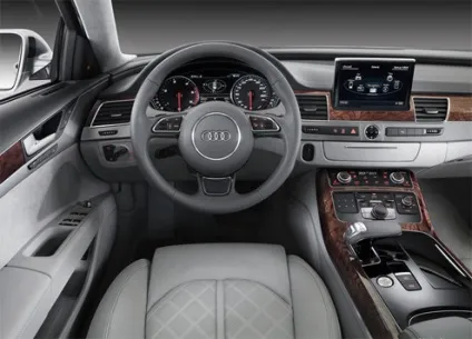 Рестайлінг audi a8 2012-2013, огляд ауді А8 лонг, фото, салон, розміри, кліренс, двигуни,
