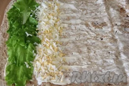 Рулет з лаваша з крабовими паличками і огірком - рецепт з фото (рецепт) Рулет з лаваша з крабовими паличками і огірком - рецепт з фото