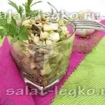 Салат з куркою, печерицями та помідорами (помідорами) Салат з куркою, печерицями та помідорами