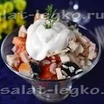 Салат з куркою, печерицями та помідорами (салат) Салат з куркою, печерицями та помідорами