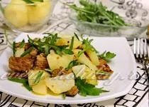 Салат з руколою, помідорами чері та моцарелою (черрі) Салат з руколою, помідорами чері та моцарелою