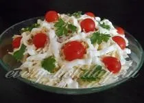 Салат з руколою, помідорами чері та моцарелою (салат) Салат з руколою, помідорами чері та моцарелою