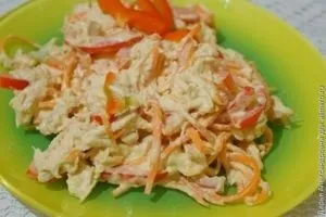 Салат з куркою і морквою по-корейськи (страви з солодкого перцю) Салат з куркою і морквою по-корейськи