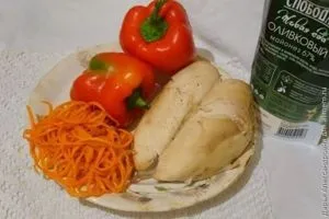 Салат з куркою і морквою по-корейськи (морква по-корейськи) Салат з куркою і морквою по-корейськи