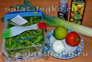 Салат з моцарелою, руколою і помідорами (помідори) Салат з моцарелою, руколою і помідорами