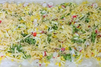 Рулет з лаваша з крабовими паличками - свято на кожен день! (Вагітність) Рулет з лаваша з крабовими паличками - свято на кожен день!