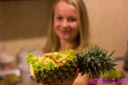 Салат з креветками і ананасом покроковий рецепт з фото (ананасом) Салат з креветками і ананасом покроковий рецепт з фото