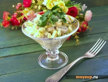 Салат з печерицями, куркою і сиром - неможливо відірватися (салат) Салат з печерицями, куркою і сиром - неможливо відірватися