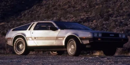 Тисяча дев'ятсот вісімдесят дві Delorean dmc-12 вінтажний тест-драйв (коли) Тисяча дев'ятсот вісімдесят дві Delorean dmc-12 вінтажний тест-драйв