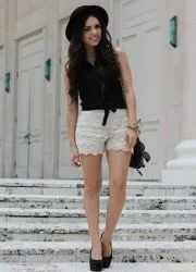 З чим носити мереживні шорти (шорти) З чим носити мереживні шорти