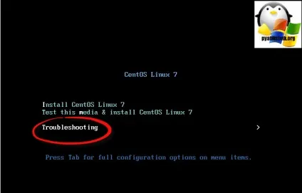 Скидання пароля root cetnos 7 і cetnos 6, настройка серверів windows і linux