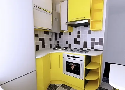 Секрети грамотного планування в маленькій кухні (кухні) Секрети грамотного планування в маленькій кухні