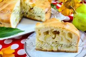 Шарлотка з грушами, рецепт з фото крок за кроком в духовці (сіль) Шарлотка з грушами, рецепт з фото крок за кроком в духовці