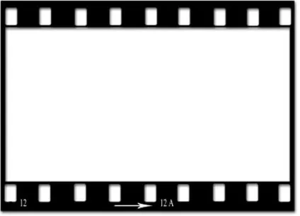 Шаблон у вигляді кадру фотоплівки (вигляді) Шаблон у вигляді кадру фотоплівки