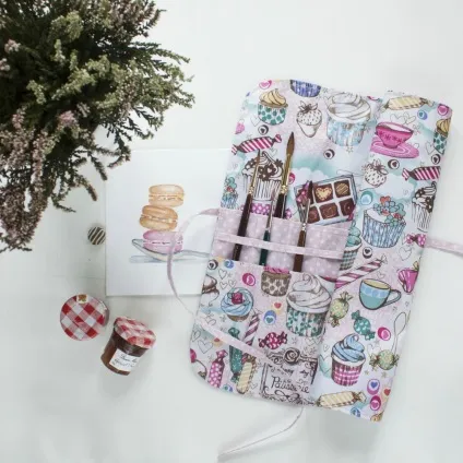 Шиємо органайзер для пензликів - ярмарок майстрів - ручна робота, handmade (непромокаємий тканину) Шиємо органайзер для пензликів - ярмарок майстрів - ручна робота, handmade