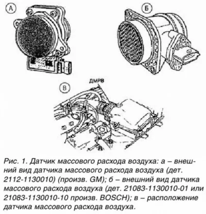 Симптоми несправності ДМРВ, лада майстер (симптоми) Симптоми несправності ДМРВ, лада майстер