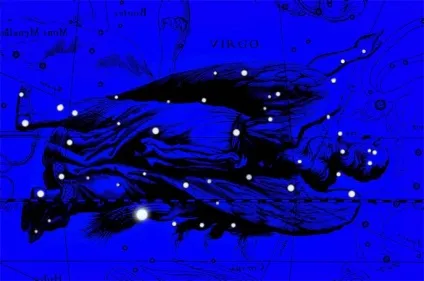 Сузір'я діва, virgo, перше сузір'я зодіакальною групи (сузір'я) Сузір'я діва, virgo, перше сузір'я зодіакальною групи