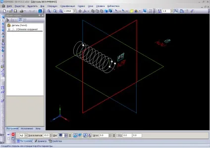 Спіраль і різьблення в компас 3d