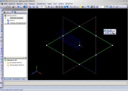 Спіраль і різьблення в компас 3d