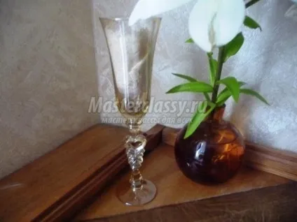 Весільні фужери і коробочка своїми руками (фужери) Весільні фужери і коробочка своїми руками
