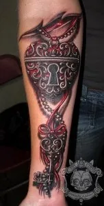 Тату замки і ключі (фото, ескізи, значення), tattoofotos (ескіз ключів і замку) Тату замки і ключі (фото, ескізи, значення), tattoofotos