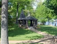 Технологія будівництва альтанки з каменю своїми руками, фото альтанок з буту, штучного