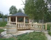 Технологія будівництва альтанки з каменю своїми руками, фото альтанок з буту, штучного