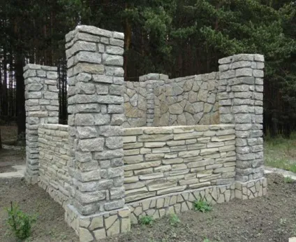 Технологія будівництва альтанки з каменю своїми руками, фото альтанок з буту, штучного