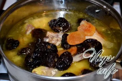 Тушкована курка з чорносливом і курагою рецепт з фото (чорносливом) Тушкована курка з чорносливом і курагою рецепт з фото
