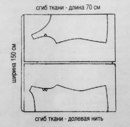 Трикотажна блуза з коміром-хомутом, злиття стилів