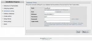 Установка psychostats 3