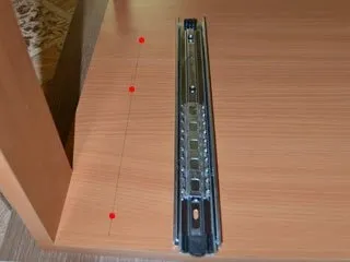 Установка телескопічних направляючих повного висунення (напрямних) Установка телескопічних направляючих повного висунення