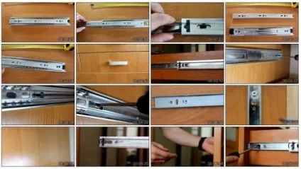 Установка телескопічних направляючих повного висунення (напрямних) Установка телескопічних направляючих повного висунення