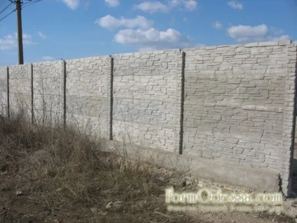 Встановлення огорожі з декоративного бетону - 23 червень 2015 - будинок і ділянку своїми руками (установка) Встановлення огорожі з декоративного бетону - 23 червень 2015 - будинок і ділянку своїми руками