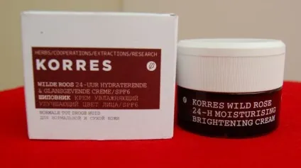 Зволожуючий крем для обличчя з дикою трояндою - 24-hour moisturising - brightening cream - від korres - (натуральна косметика) Зволожуючий крем для обличчя з дикою трояндою - 24-hour moisturising - brightening cream - від korres -