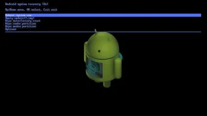 Android system recovery 3e - що робити для форматування пристрою