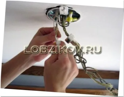 Вішаємо люстру на стелю своїми руками (як повісити люстру) Вішаємо люстру на стелю своїми руками