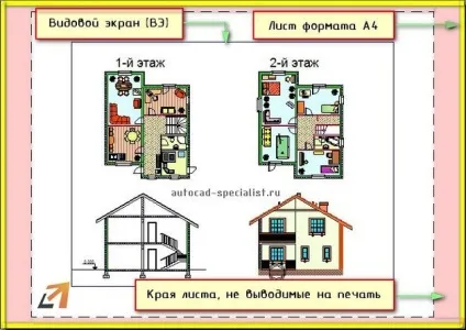 Видові екрани автокад в просторі листа (автокад) Видові екрани автокад в просторі листа