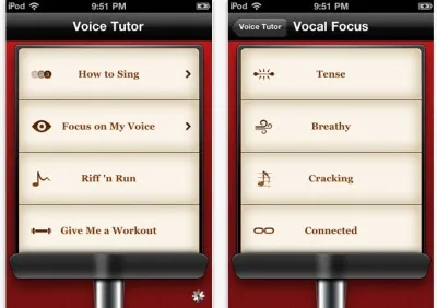 Voice tutor - навчить співати, програми для apple iphone