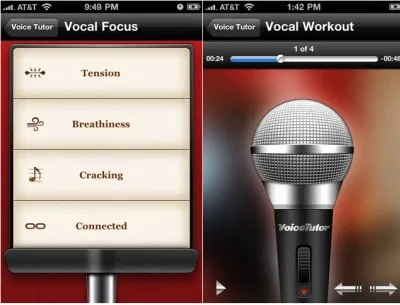 Voice tutor - навчить співати, програми для apple iphone