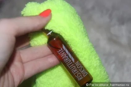 Відновлення волосся з ампулами dikson ristrutturante