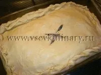 Закритий простий пиріг з куркою