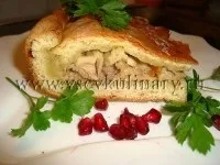 Закритий простий пиріг з куркою
