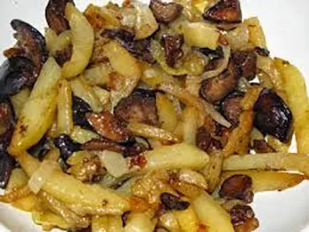 Смажена картопля з грибами рецепти з фото, кулінарія, статті (смажена картопля з грибами рецепт) Смажена картопля з грибами рецепти з фото, кулінарія, статті