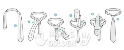 8 Способів зав'язати краватку, handsgolden (handsgolden) 8 Способів зав'язати краватку, handsgolden