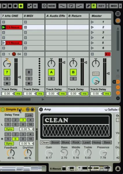 Ableton live будівельні ефекти з поверненням треків (live) Ableton live будівельні ефекти з поверненням треків