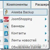 Бекап бази даних і бекап файлів для joomla за допомогою компонента akeeba backup (joomlapack) (даних) Бекап бази даних і бекап файлів для joomla за допомогою компонента akeeba backup (joomlapack)