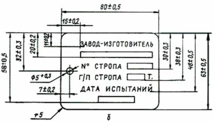Бірки маркувальні гост