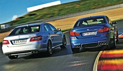 Bmw m5 проти mercedes e 63 amg престижні бомбардувальники, автомобільний журнал autobild України (тест) Bmw m5 проти mercedes e 63 amg престижні бомбардувальники, автомобільний журнал autobild України