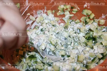 Болгарський салат з огірками - рецепт приготування з фото від (приготування) Болгарський салат з огірками - рецепт приготування з фото від